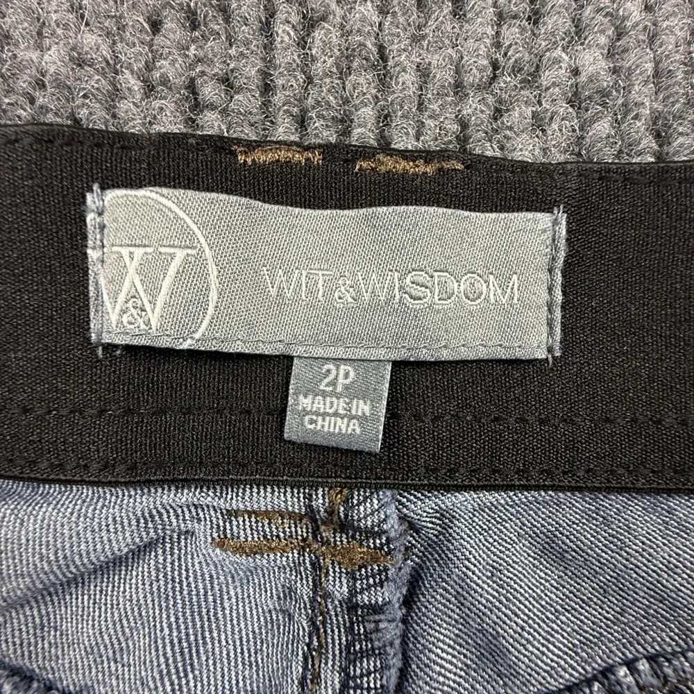 Wit & Wisdom Brittany Petite Mid-Rise Baby‎ Bootcut Jeans Womens Size 2P
